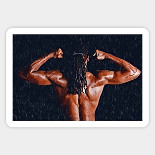 Masculine Melanin (Black Bodybuilder) Sticker